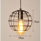 Fashion Metal Pendant With Round Geometric Pattern - Single_1