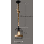 Birdcage Rope Style Single Pendant Light_0