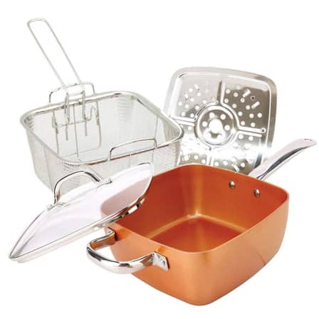 5Pcs Set Deep Dish Square Pan 9,5"_1