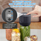 Automatic Electric Mason Jar Vacuum Sealer Kit - White_1
