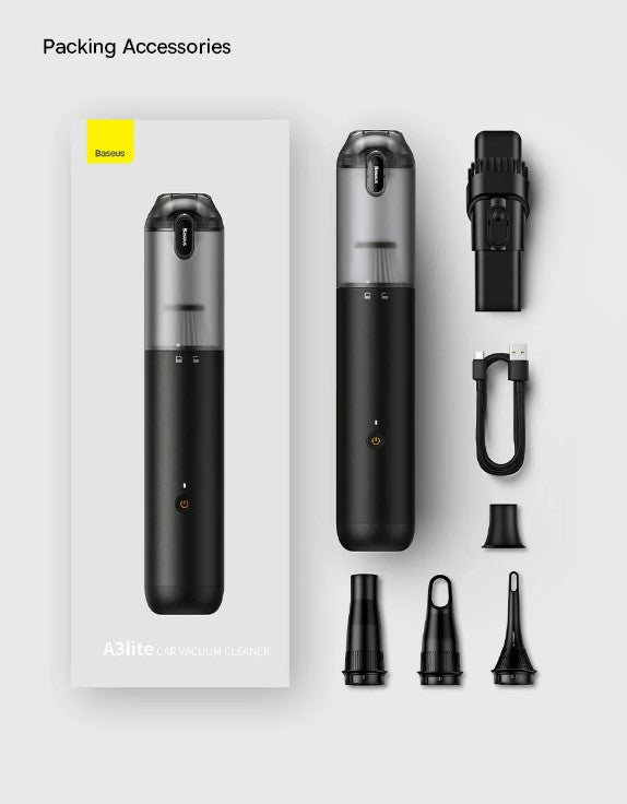 Baseus 4in1 15000Pa Car Vacuum Cleaner Air Pump Wireless Vacuum Cleaner - Black_1