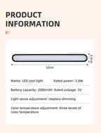Table Lamp Led Cool Eye Protection Night Light - White_16