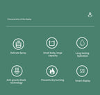 Water Drop Backflow Anti gravity Humidifier LED Time Display_5