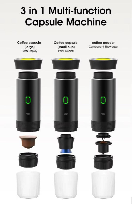Portable Capsule Coffee Machine - Black_2